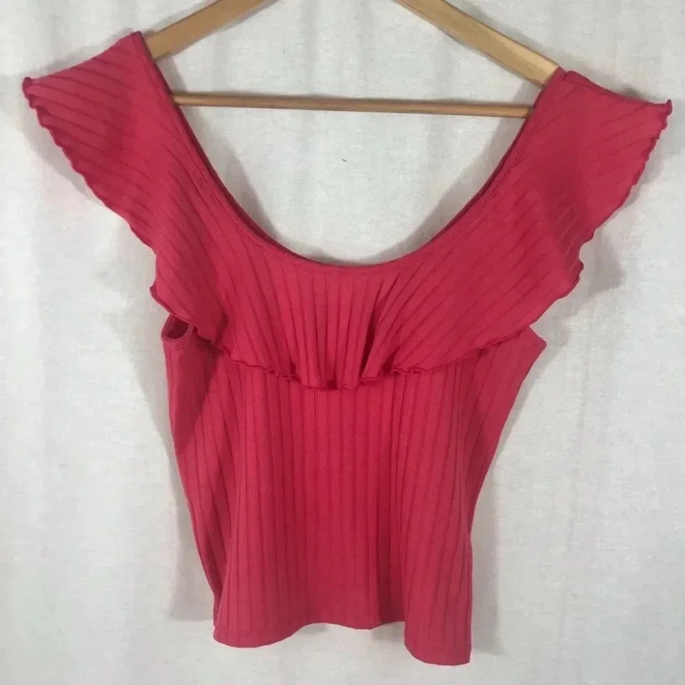 BP Ruffle  Rib Knit Top - Picture 5 of 5